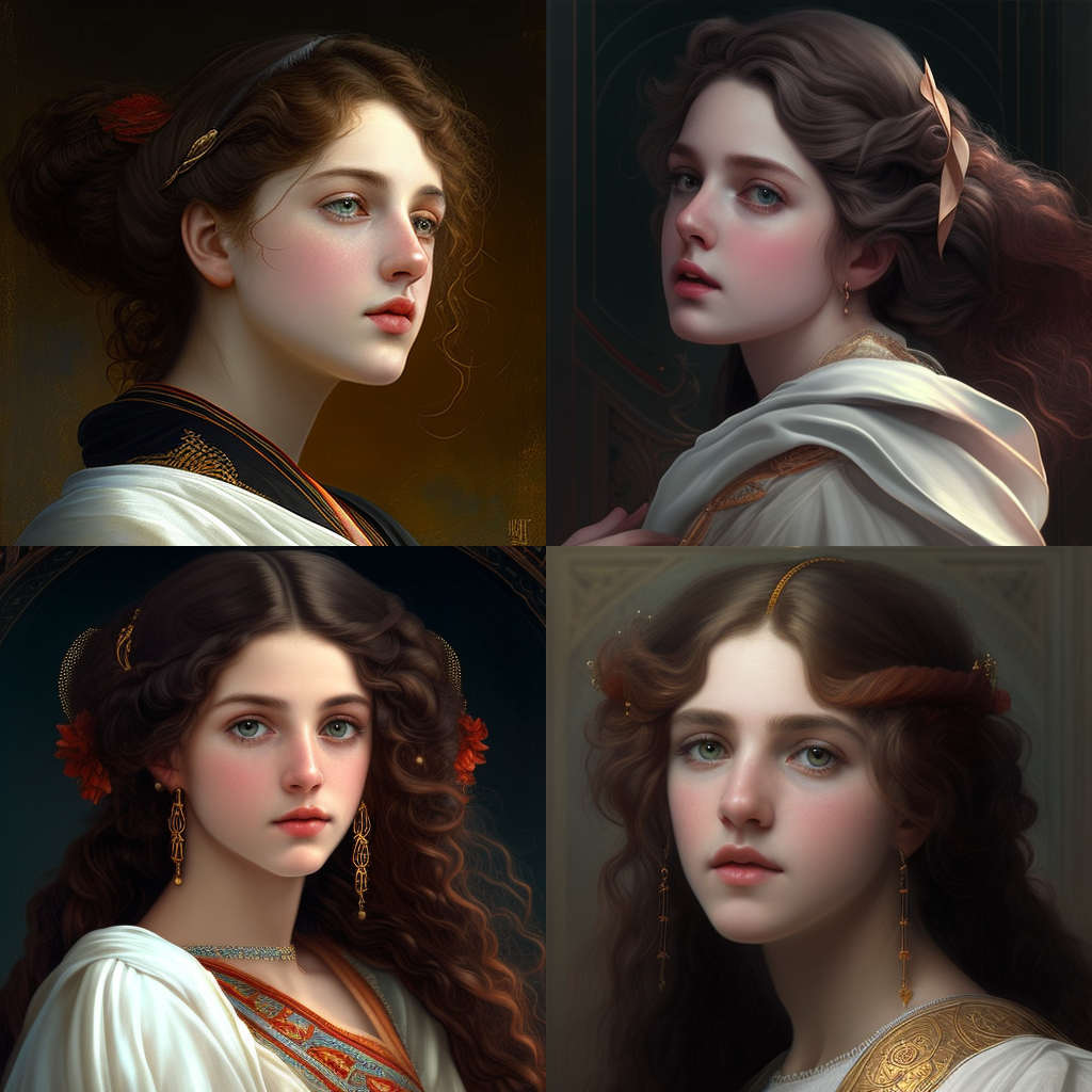 in the style of Alexandre Cabanel