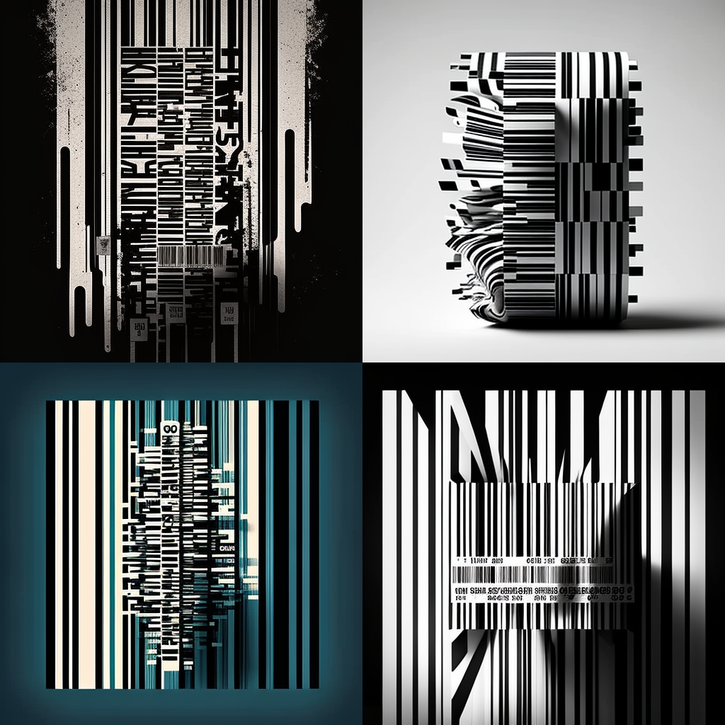in the style of Barcode