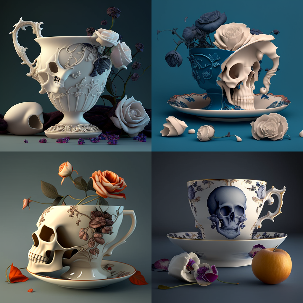 in the style of Bone China