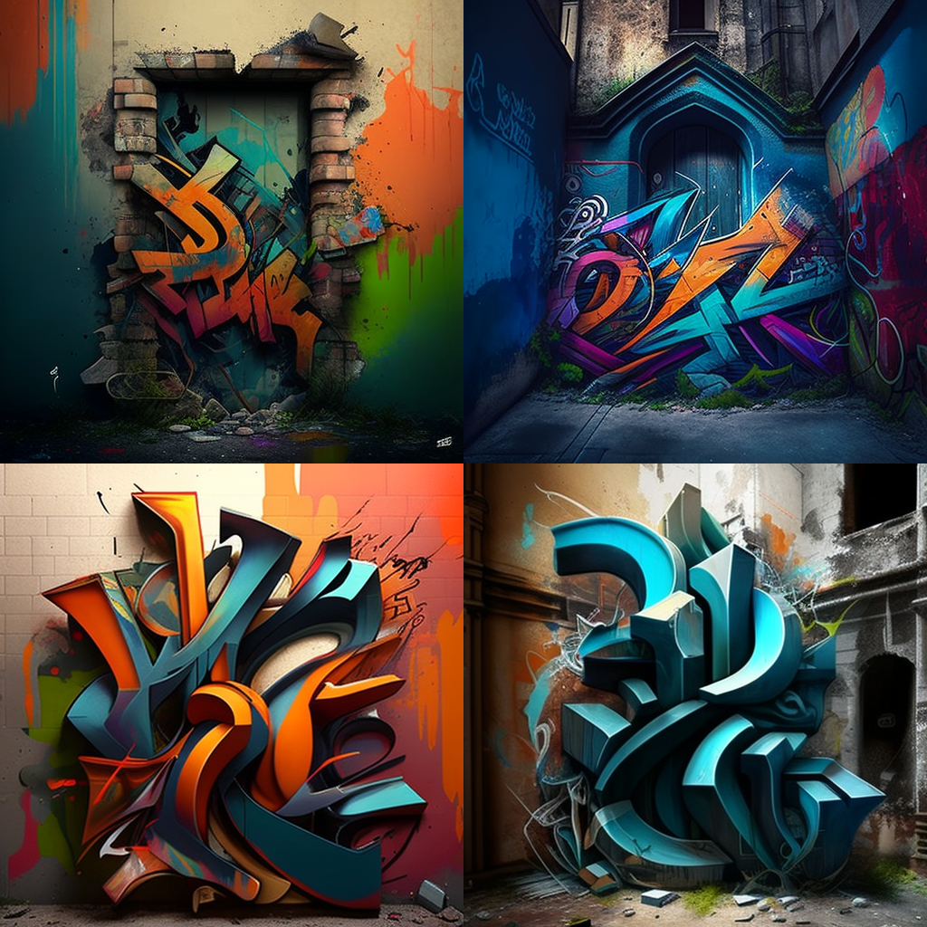 in the style of Graffiti