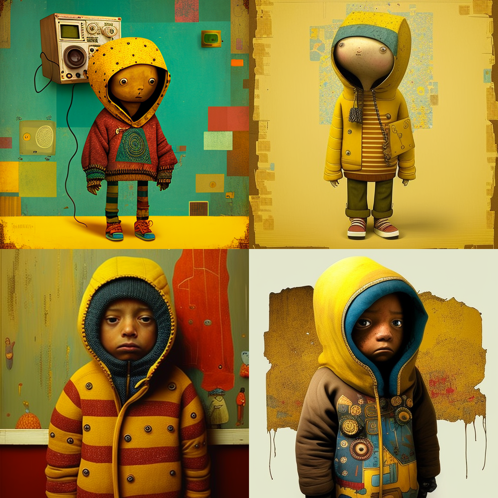 in the style of Os Gemeos