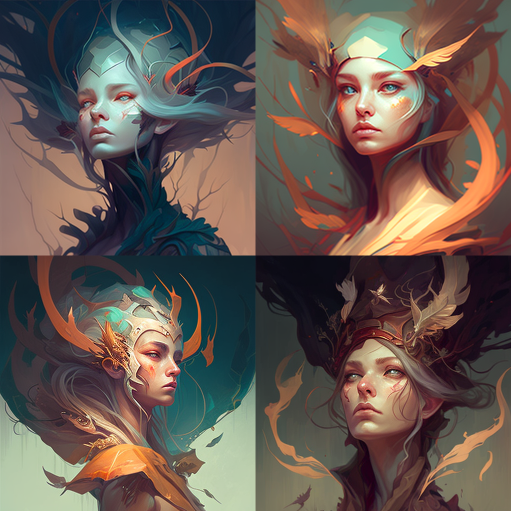in the style of Peter Mohrbacher