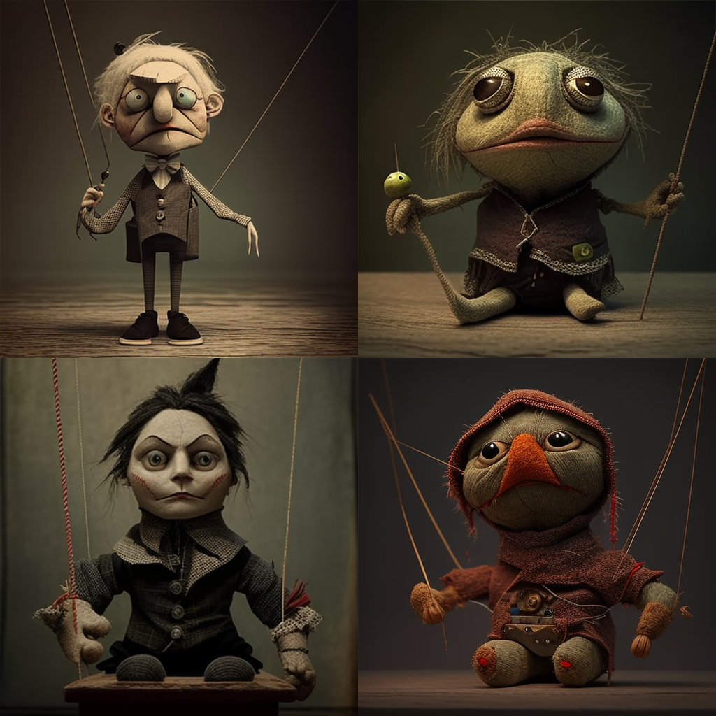 in the style of Puppet
