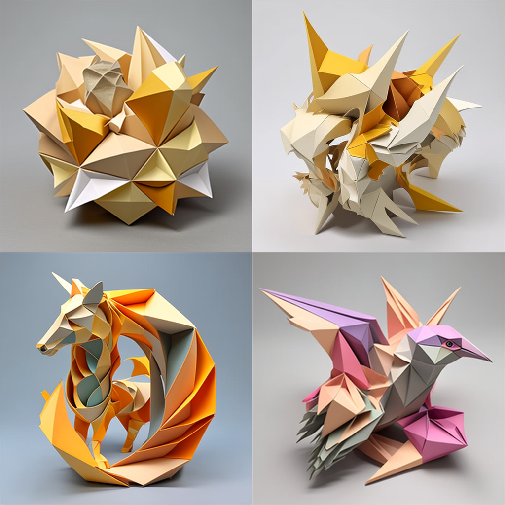 in the style of Rigid Origami 