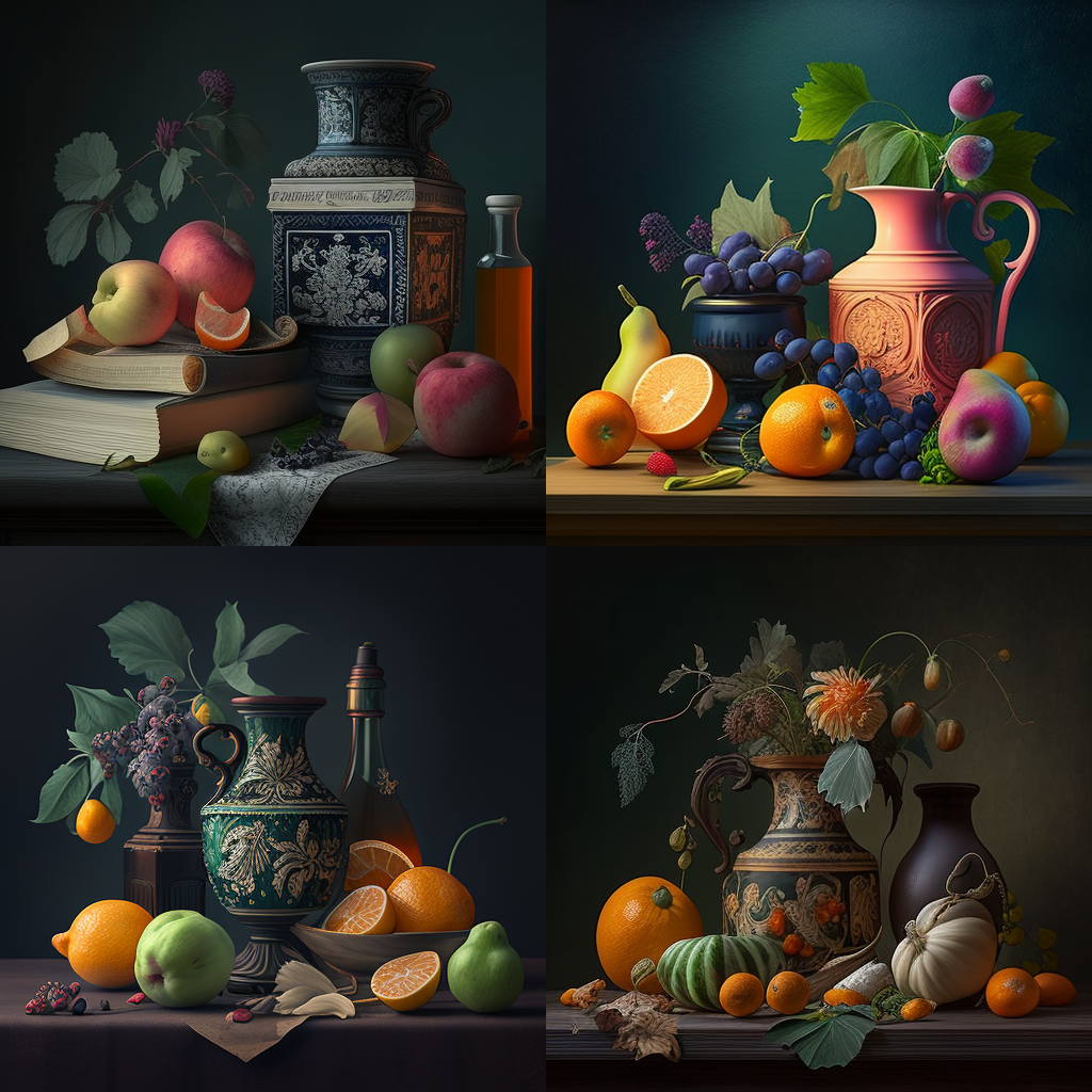 in the style of Still Life