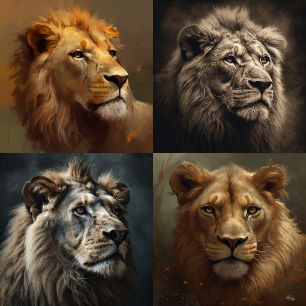 lion,portrait :: mythpunk
