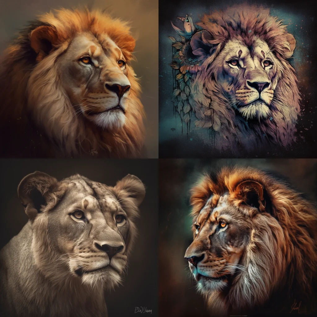 lion,portrait :: daydreampunk