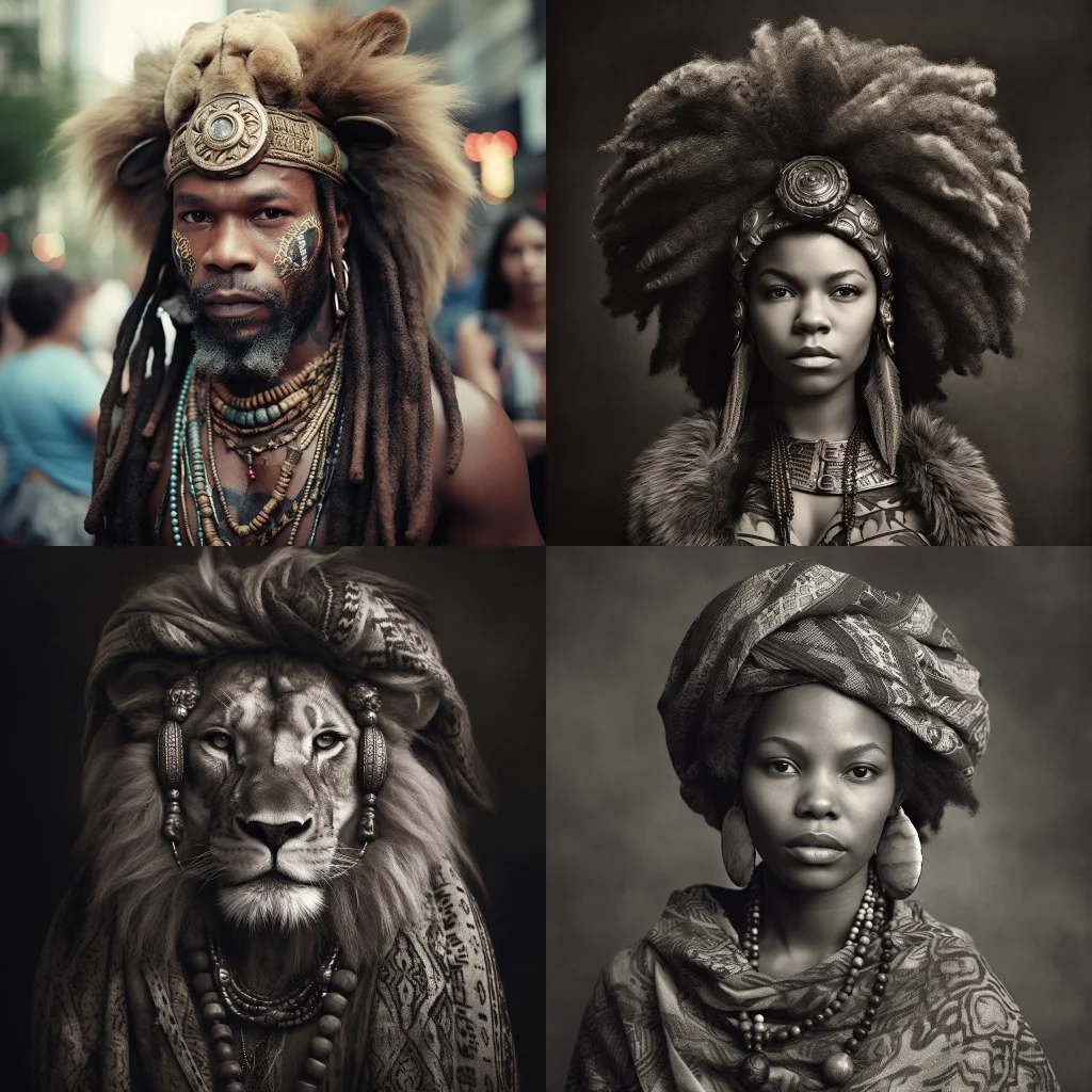 lion,portrait :: afropunk