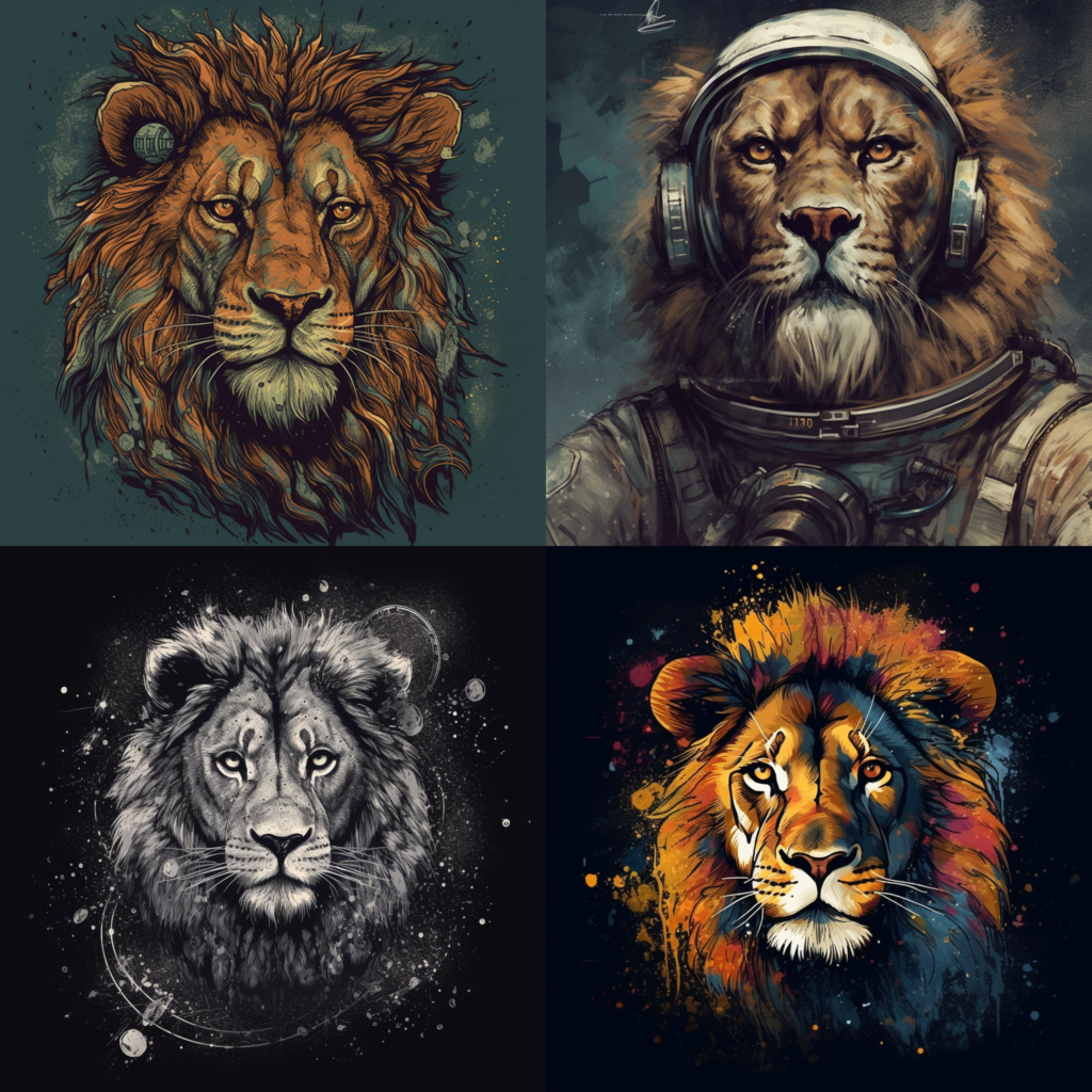 lion,portrait :: spacepunk 