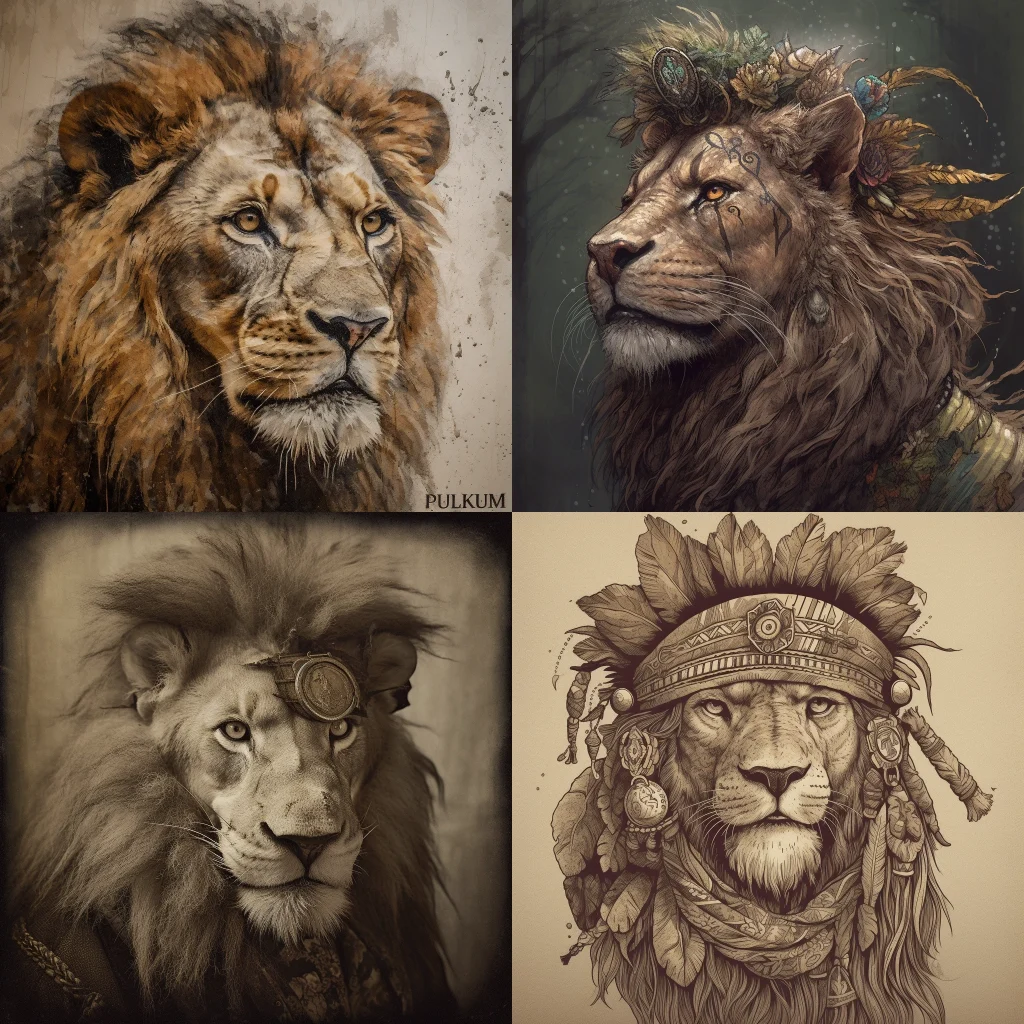 lion,portrait :: folkpunk