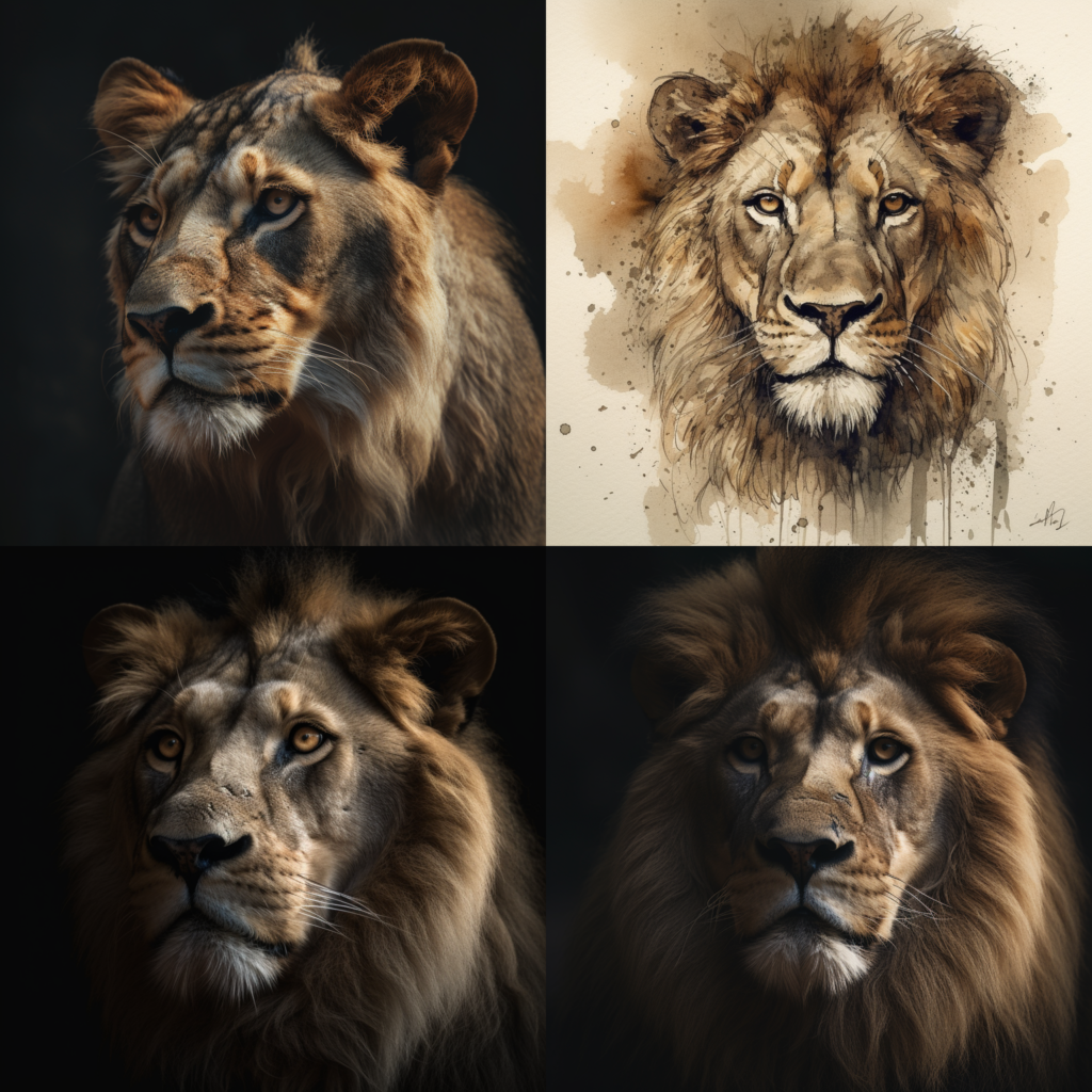 lion,portrait :: formicpunk 