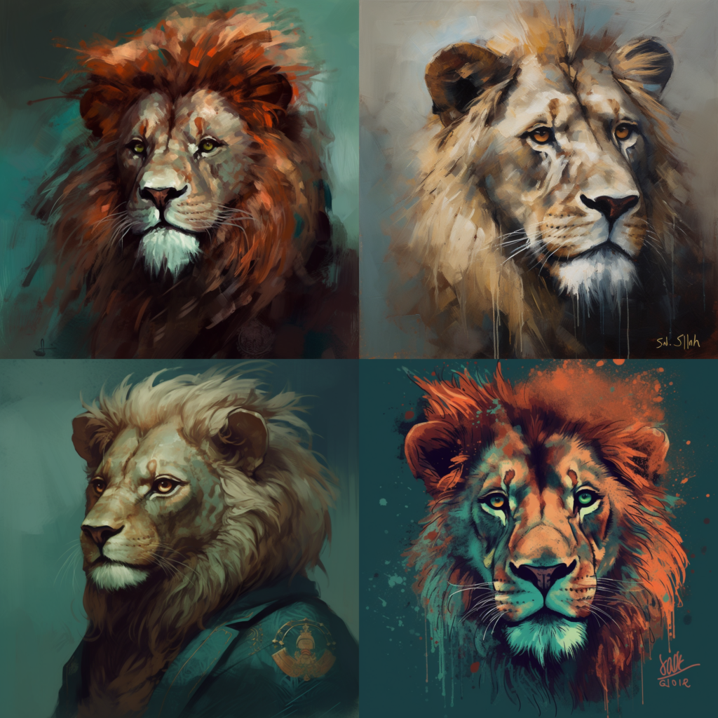 lion,portrait :: silkpunk