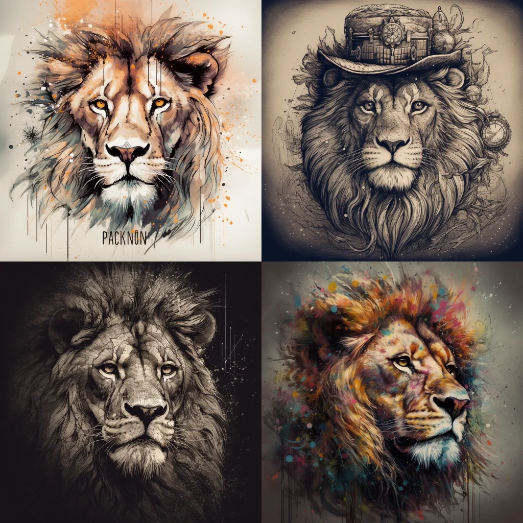 lion,portrait :: magicpunk