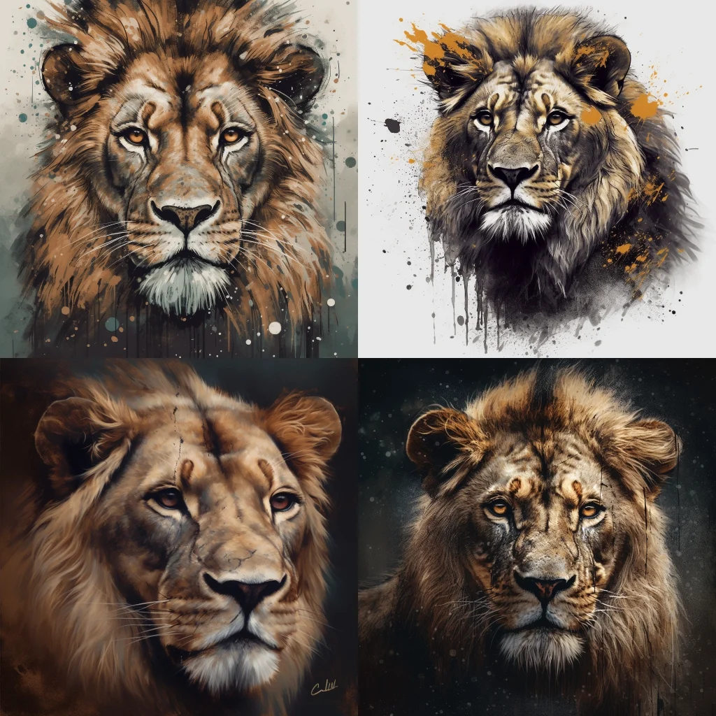 lion,portrait :: cargopunk