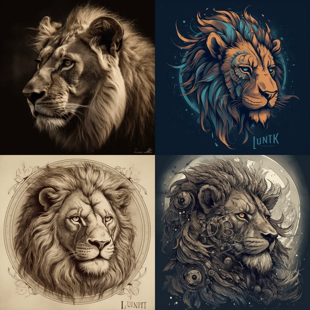 lion,portrait :: lunarpunk